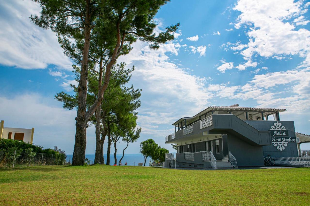 Aelia Sea View Studios Áfitos Exterior foto